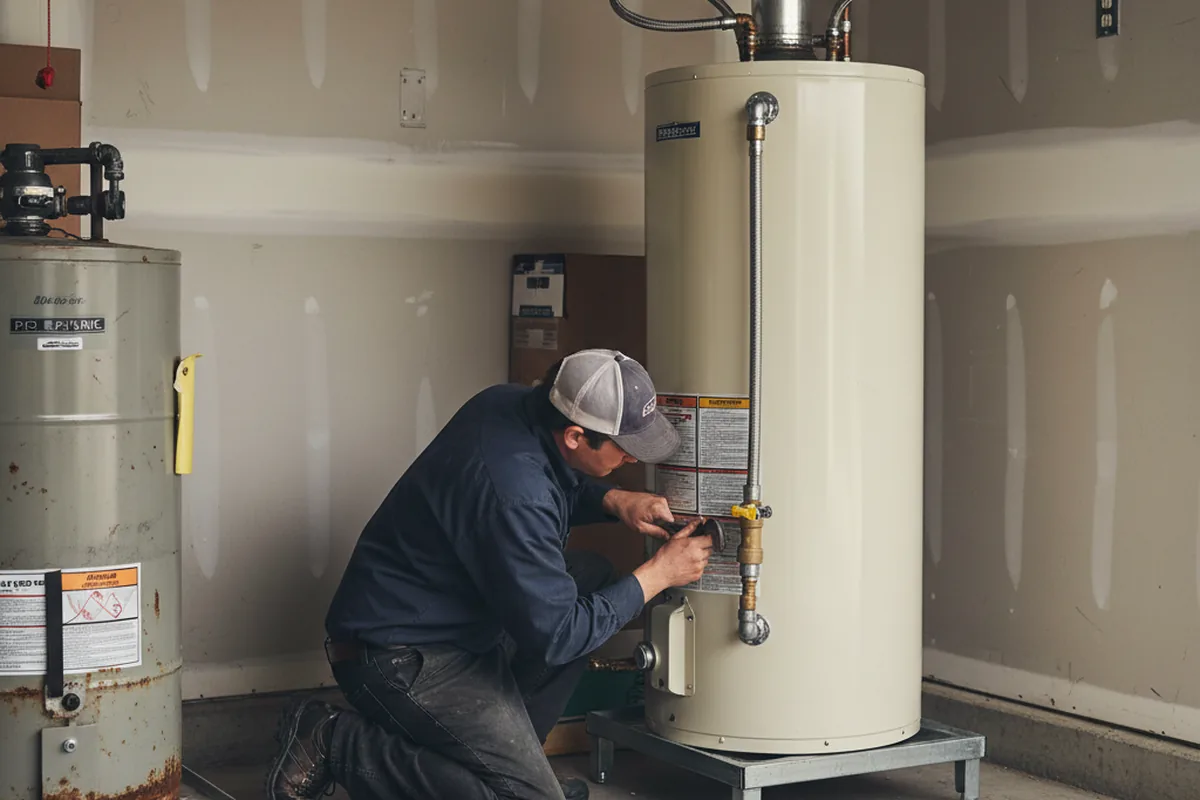 Water heater and shutoff valve replacement in Kettleman City