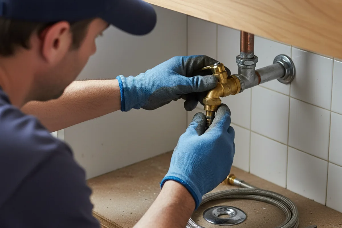 Shutoff valve and fitting work during Emergency Plumbing in Kettleman City